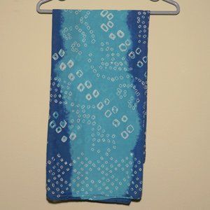 Blue & Turquoise Cotton Pareo Beach Cover-Up